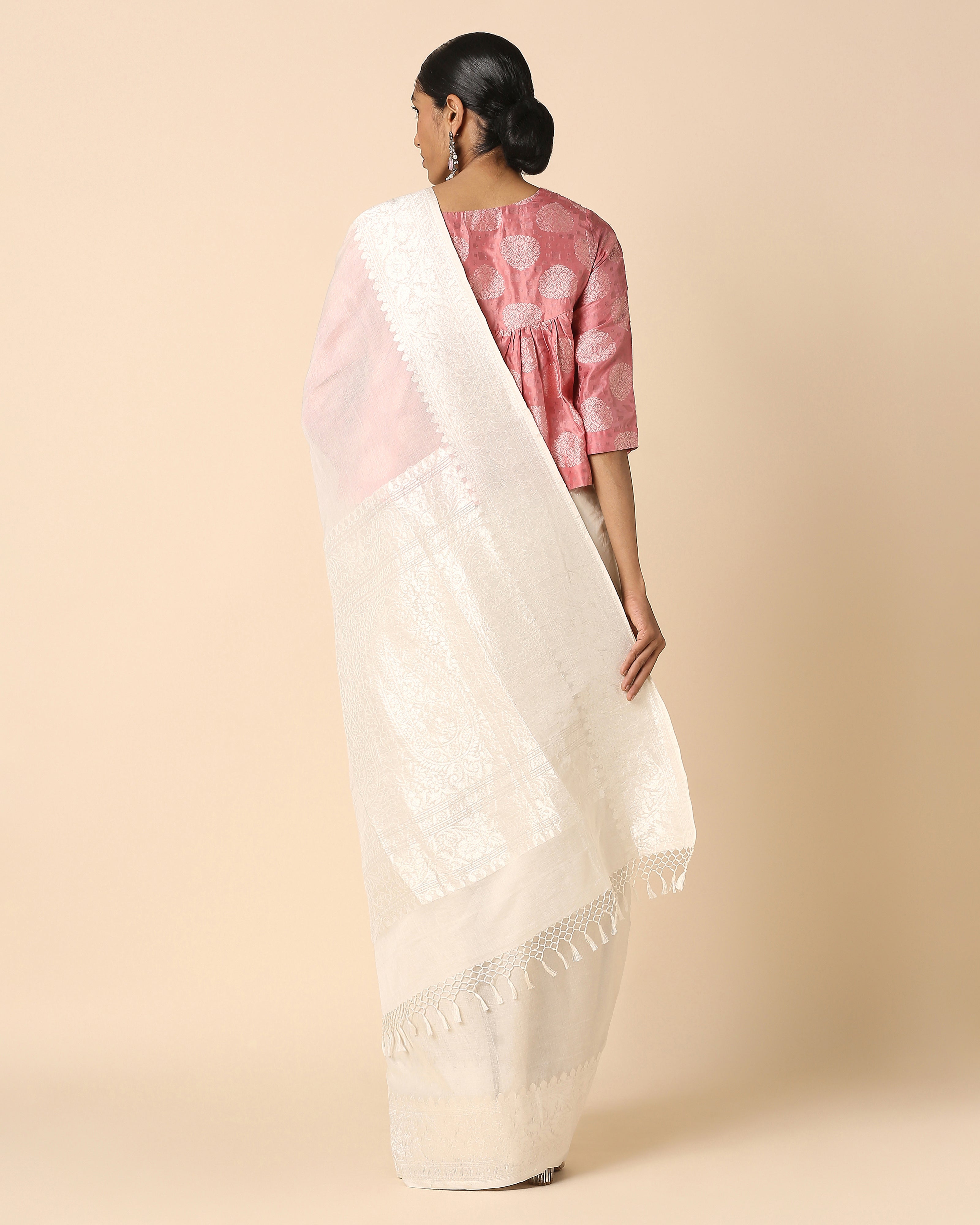 Rosa Banarasi Kadwa Cotton Saree