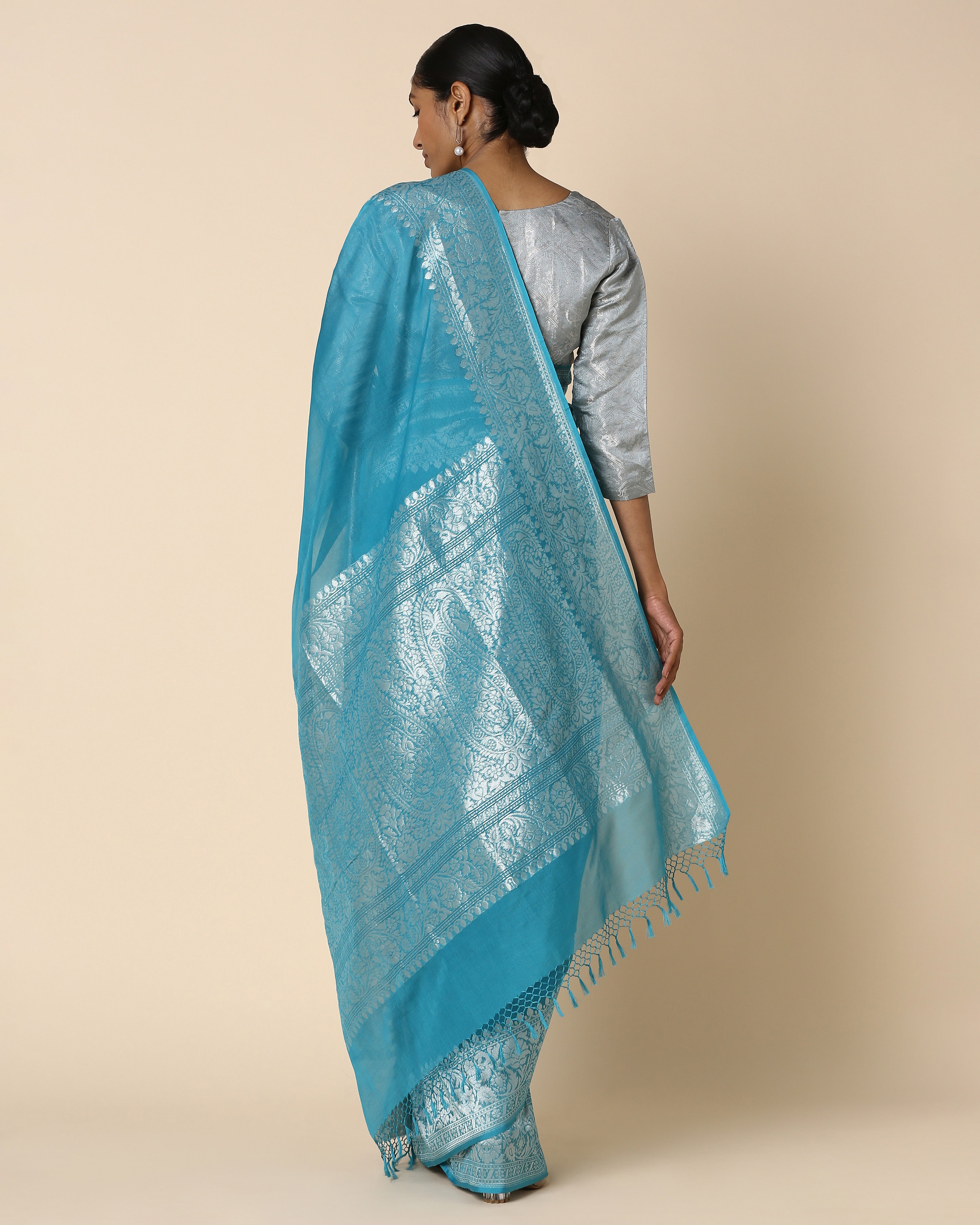 Rosa Banarasi Kadwa Cotton Saree