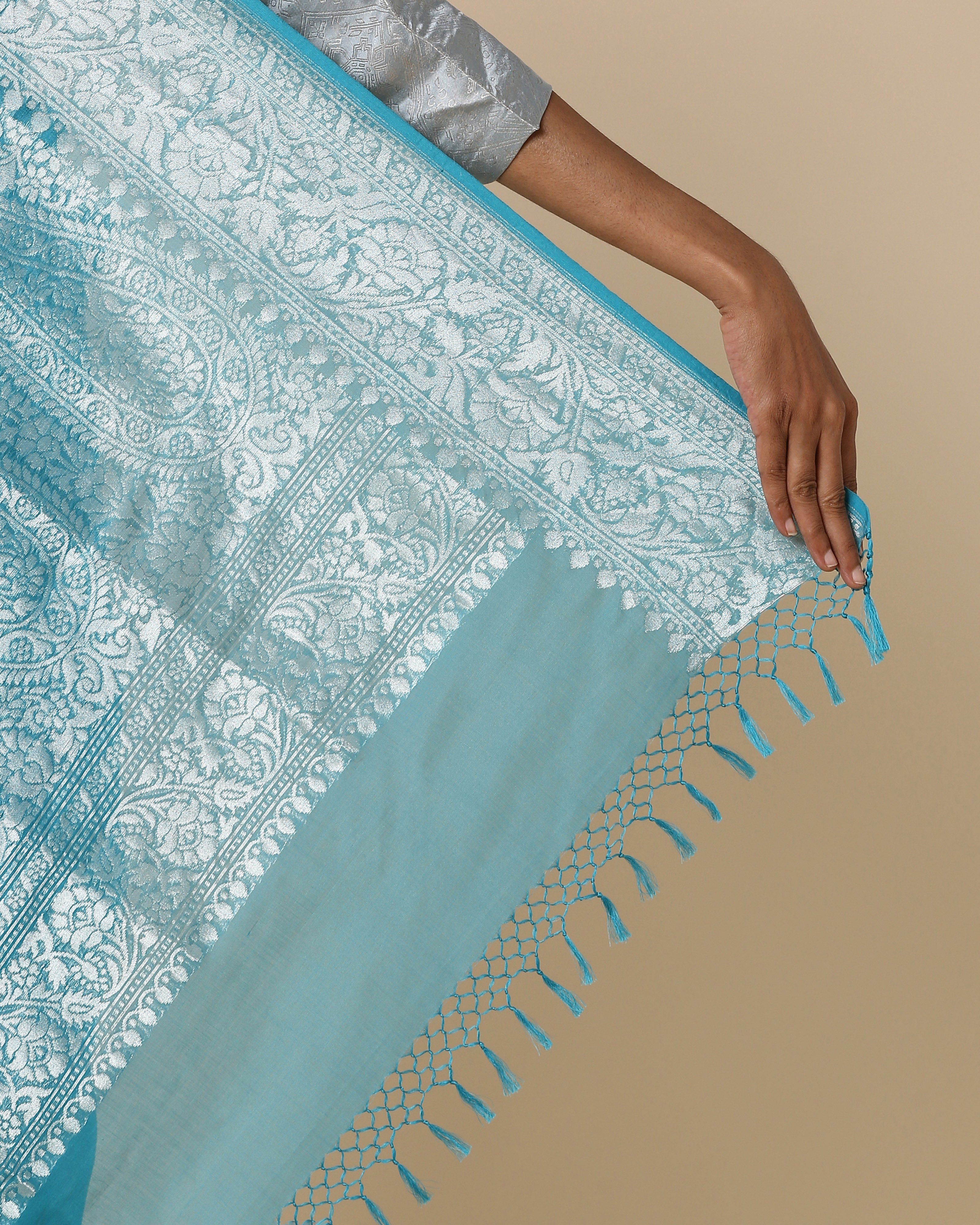 Rosa Banarasi Kadwa Cotton Saree