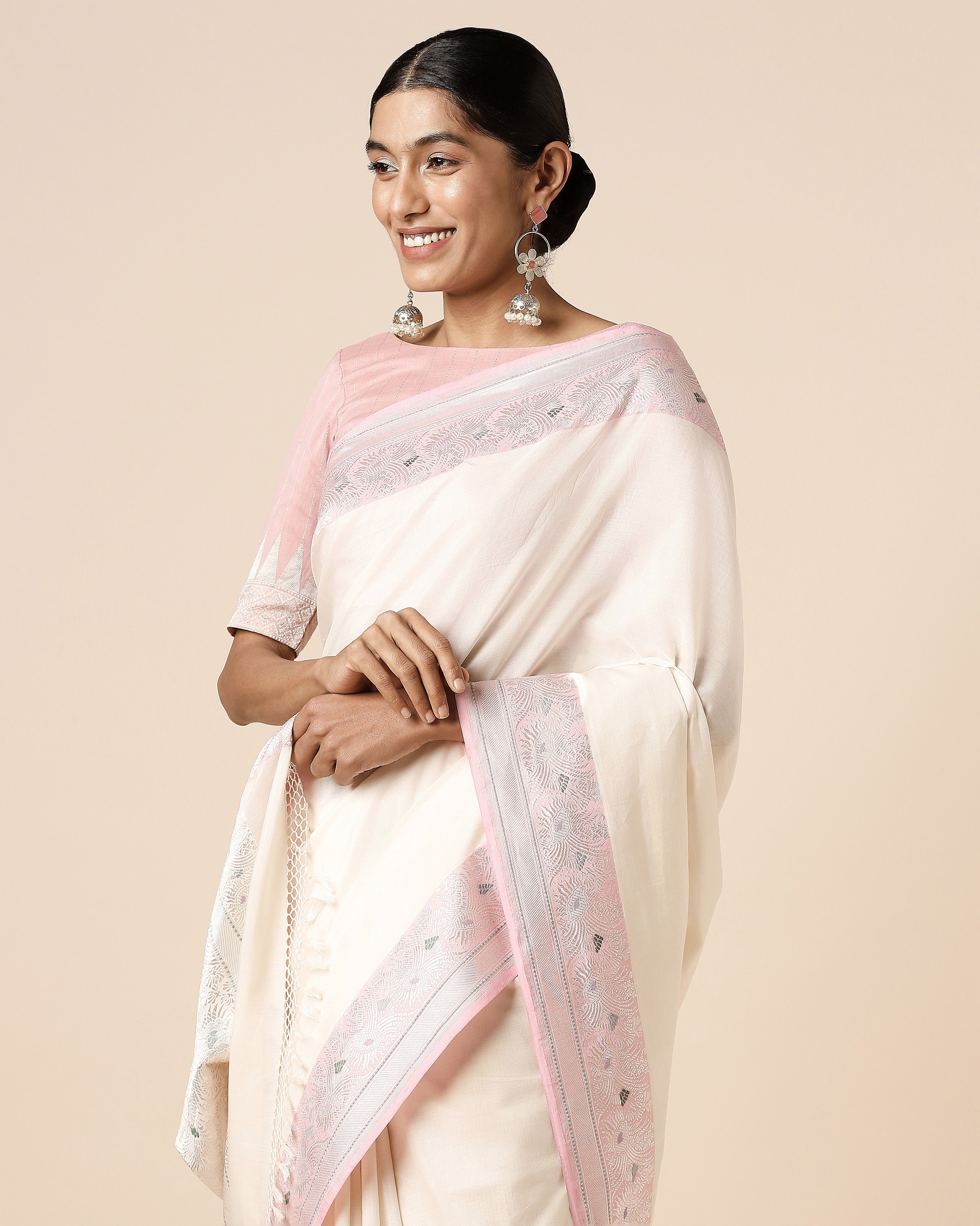 Mandara Banarasi Kadwa Cotton Saree