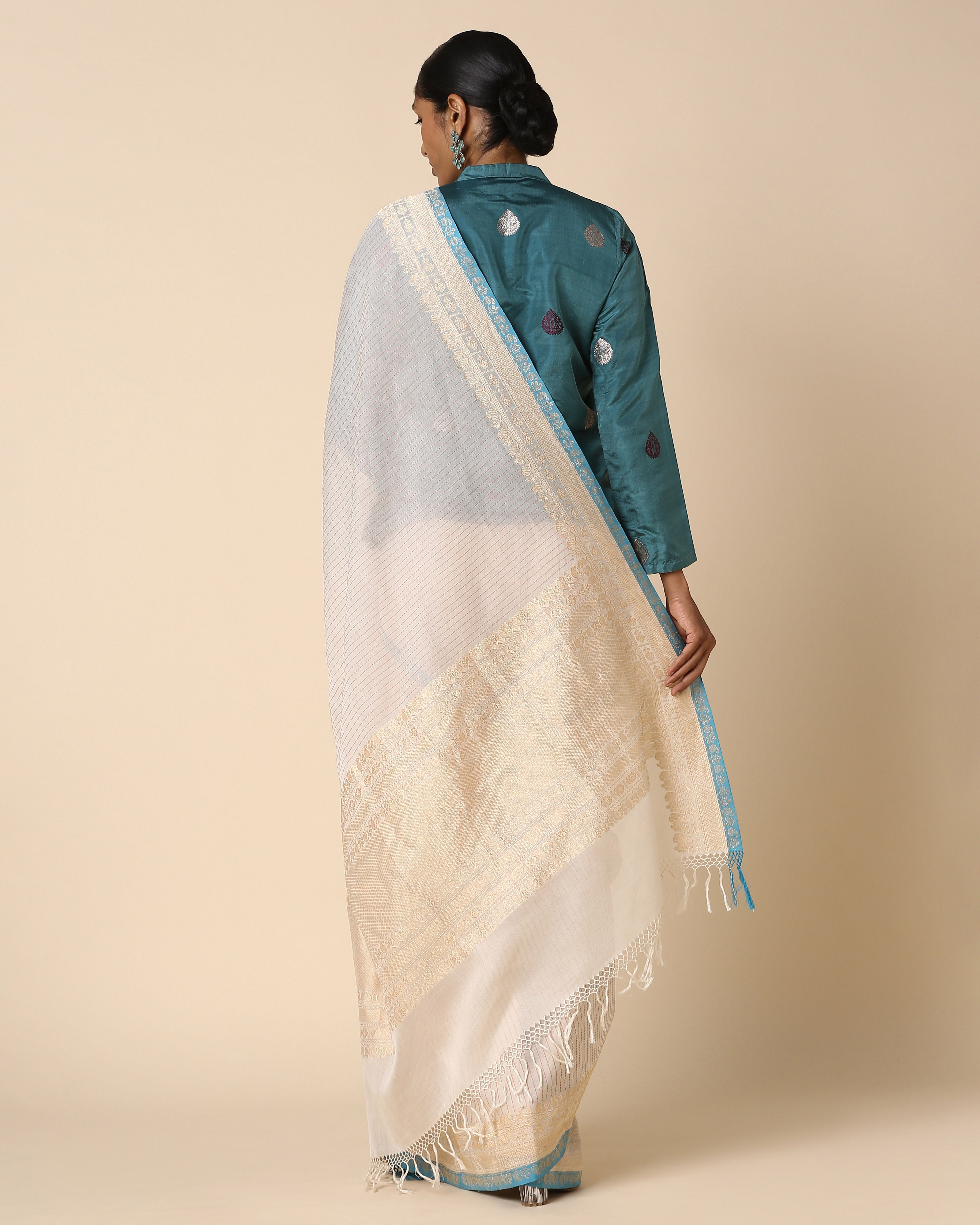 Atiana Banarasi Kadwa Cotton Saree