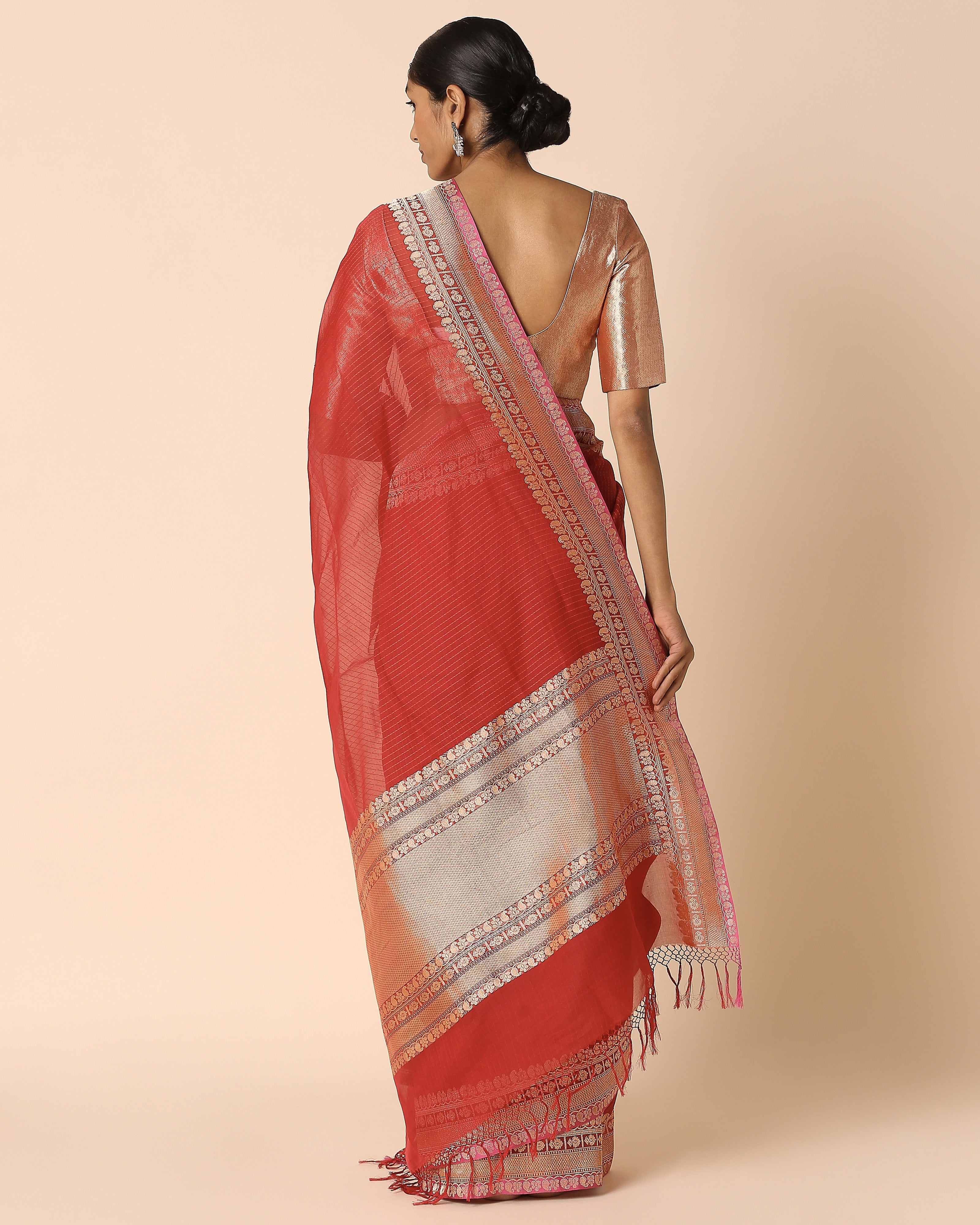 Atiana Banarasi Kadwa Cotton Saree