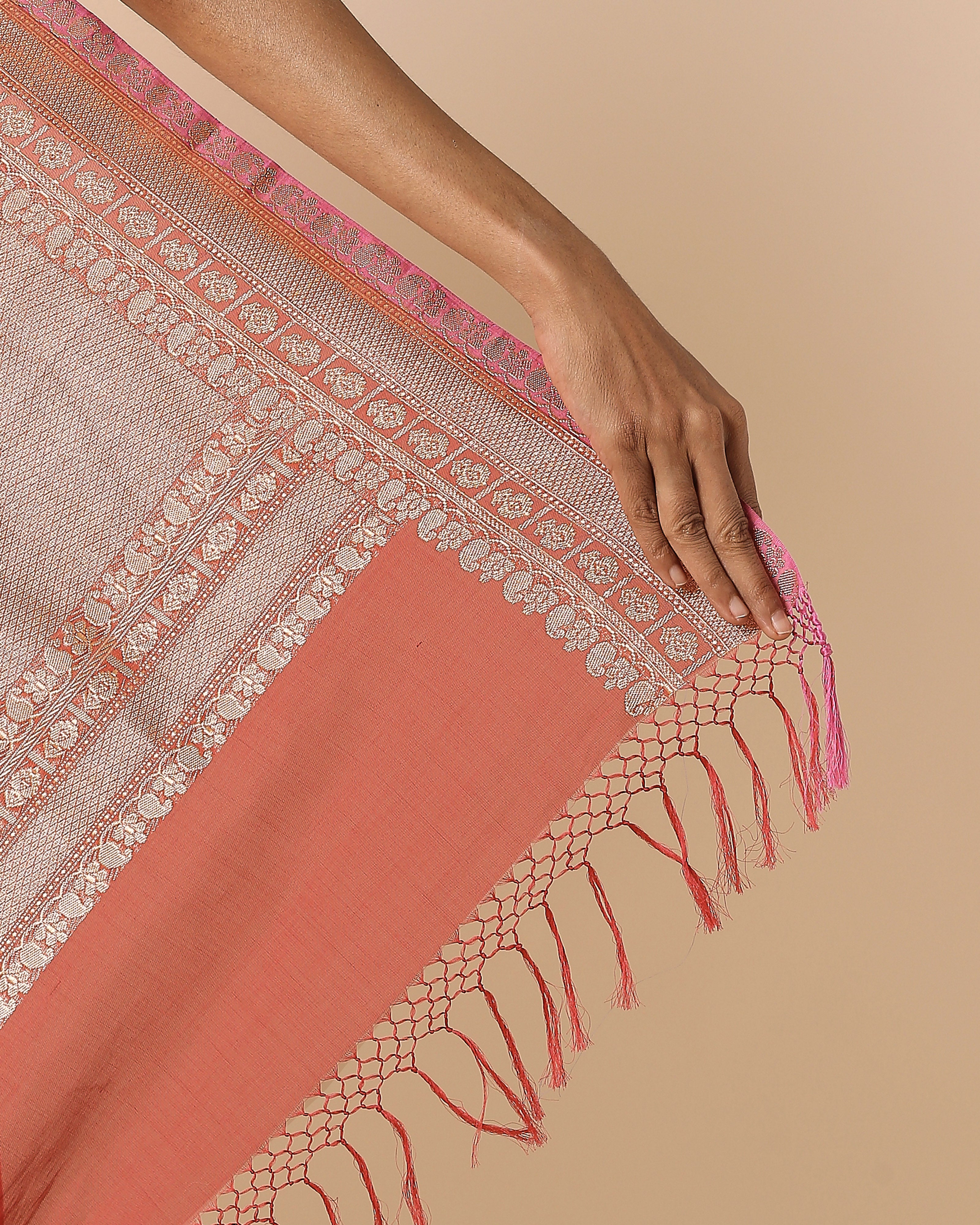 Atiana Banarasi Kadwa Cotton Saree