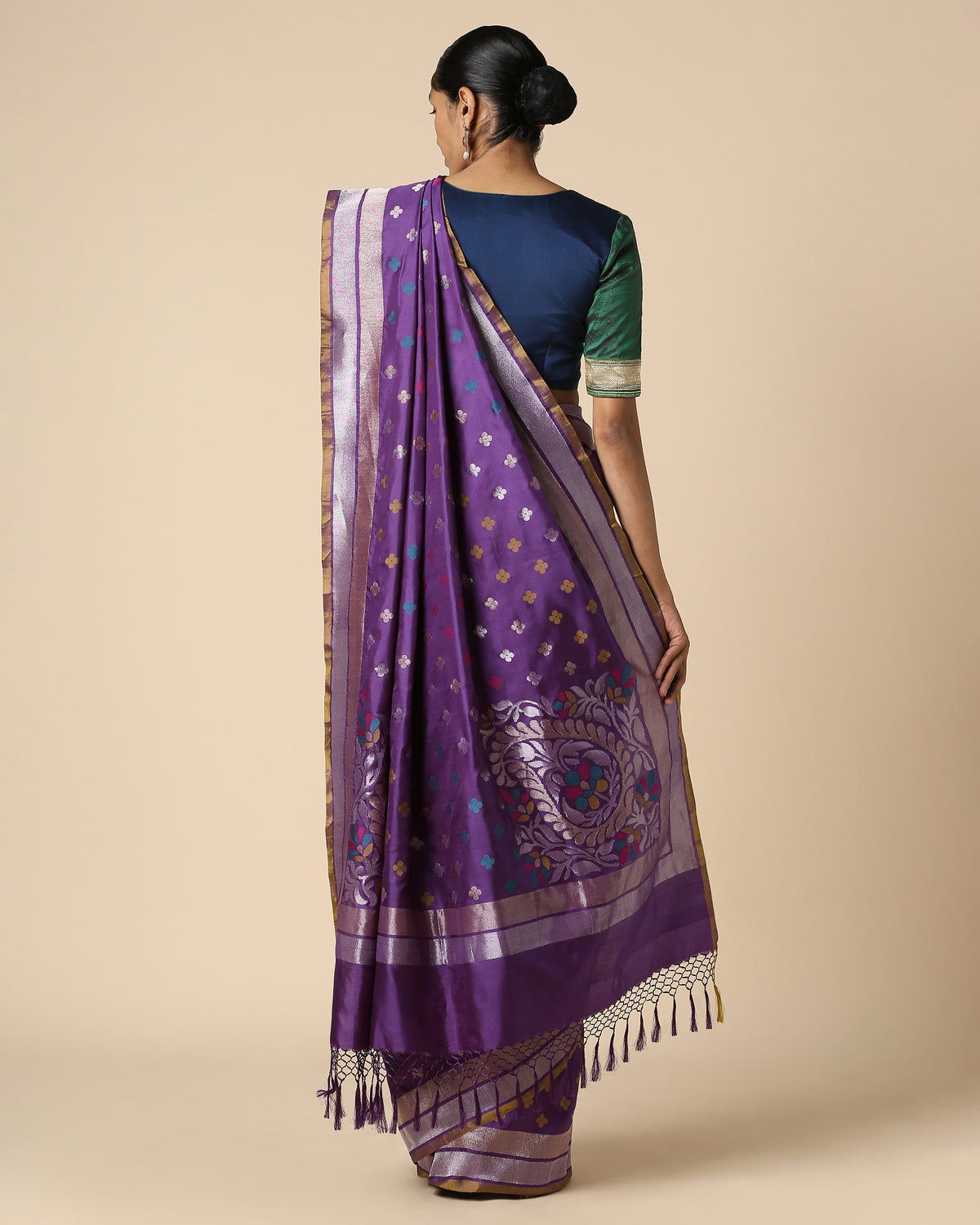 Rudra Banarasi Jamdani Silk Saree