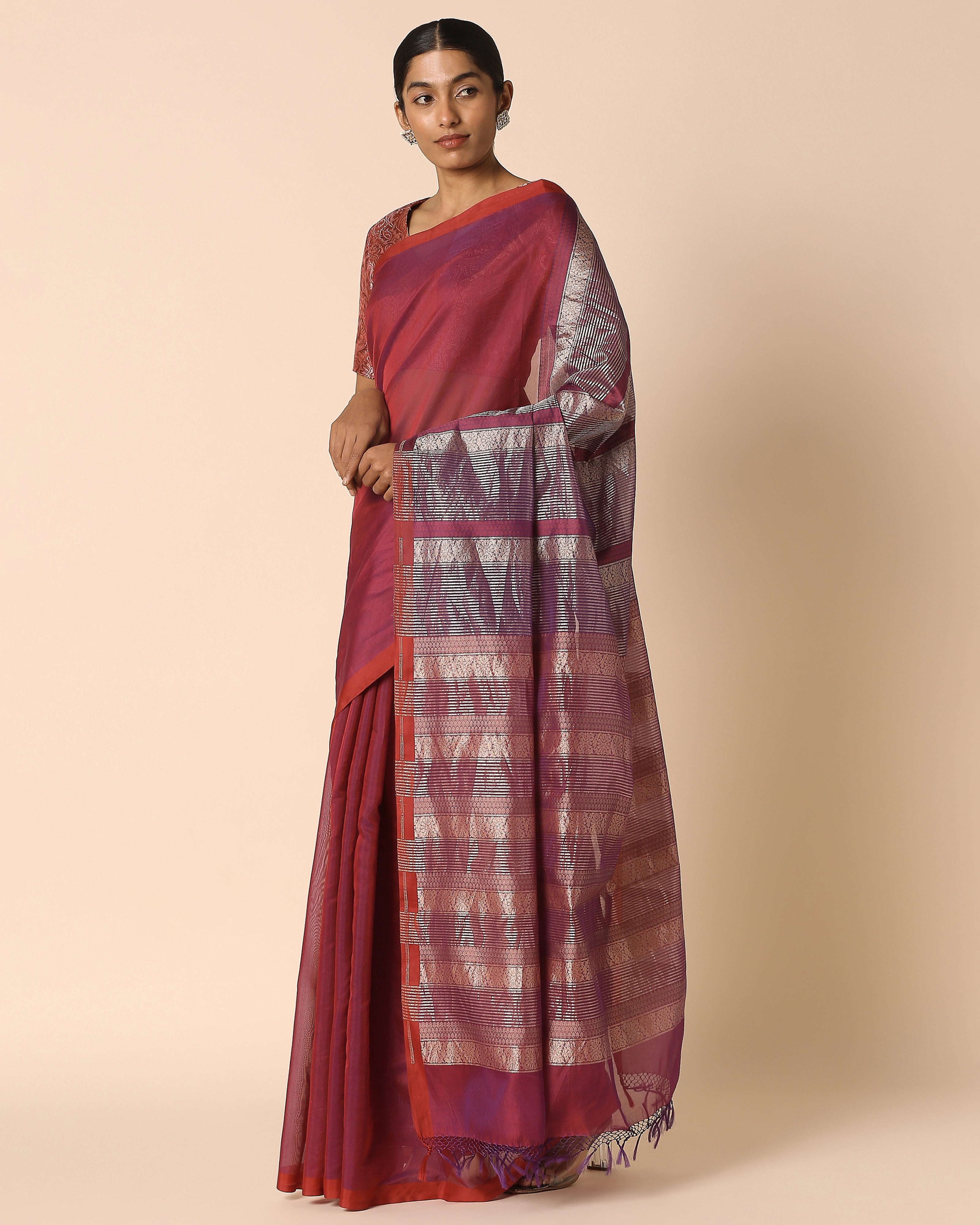 Anisha Banarasi Fekwa Silk Cotton Saree