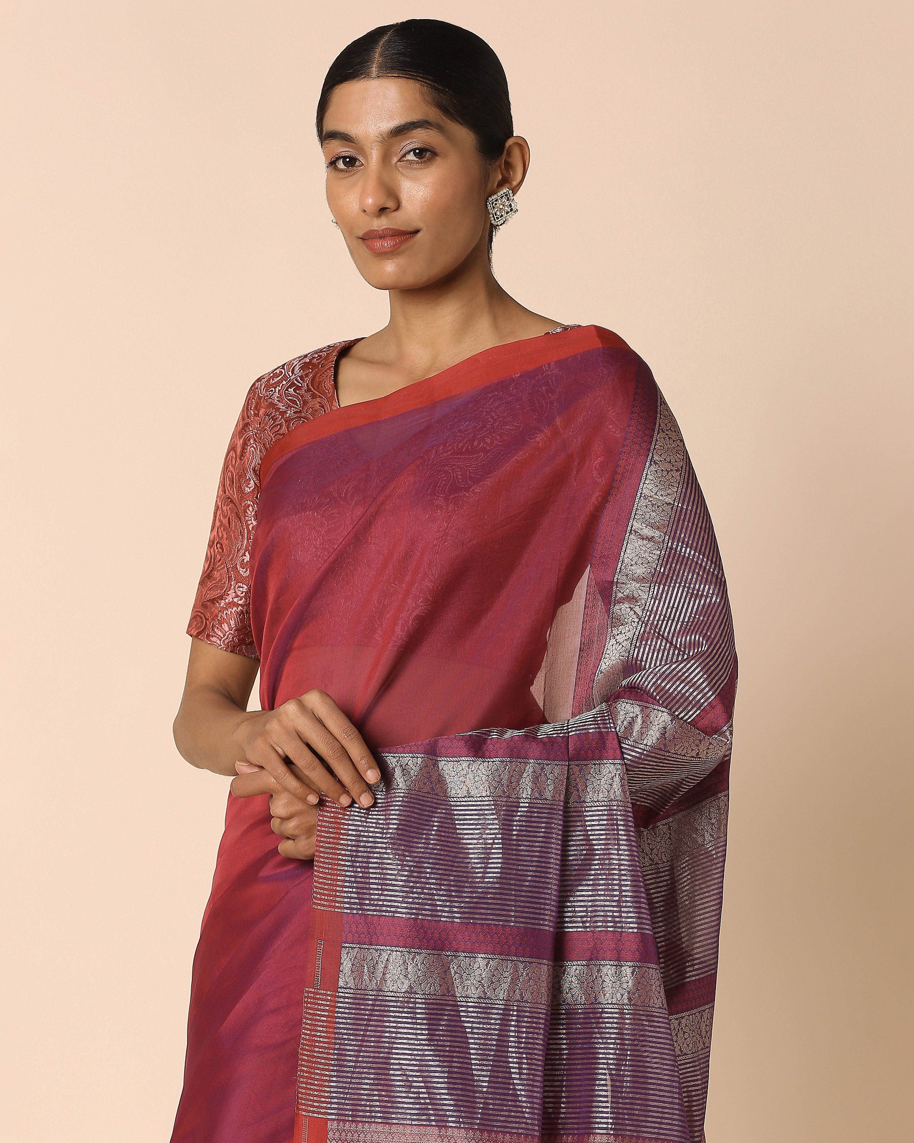 Anisha Banarasi Fekwa Silk Cotton Saree