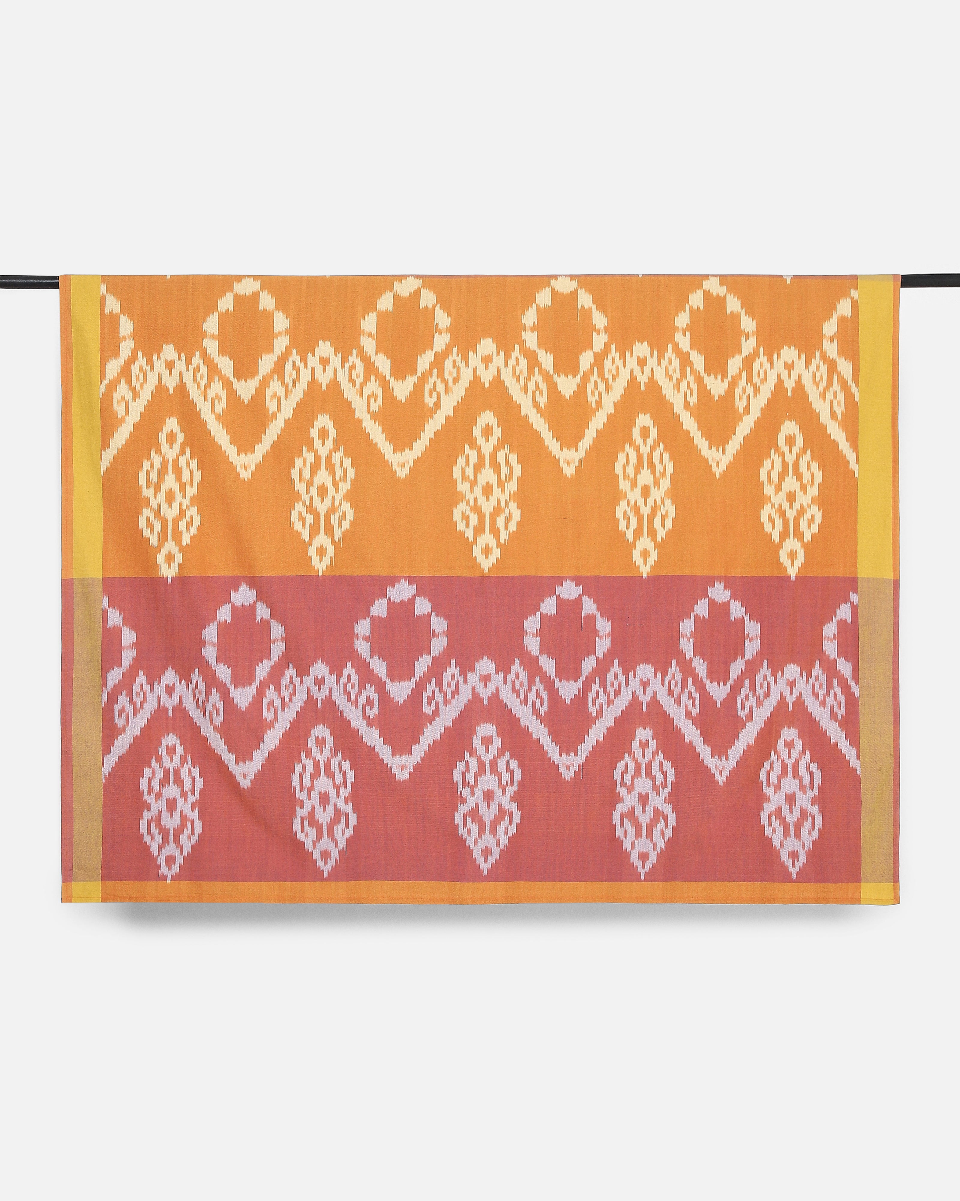 Taara Pochampally Warp Ikat Cotton Bed Cover