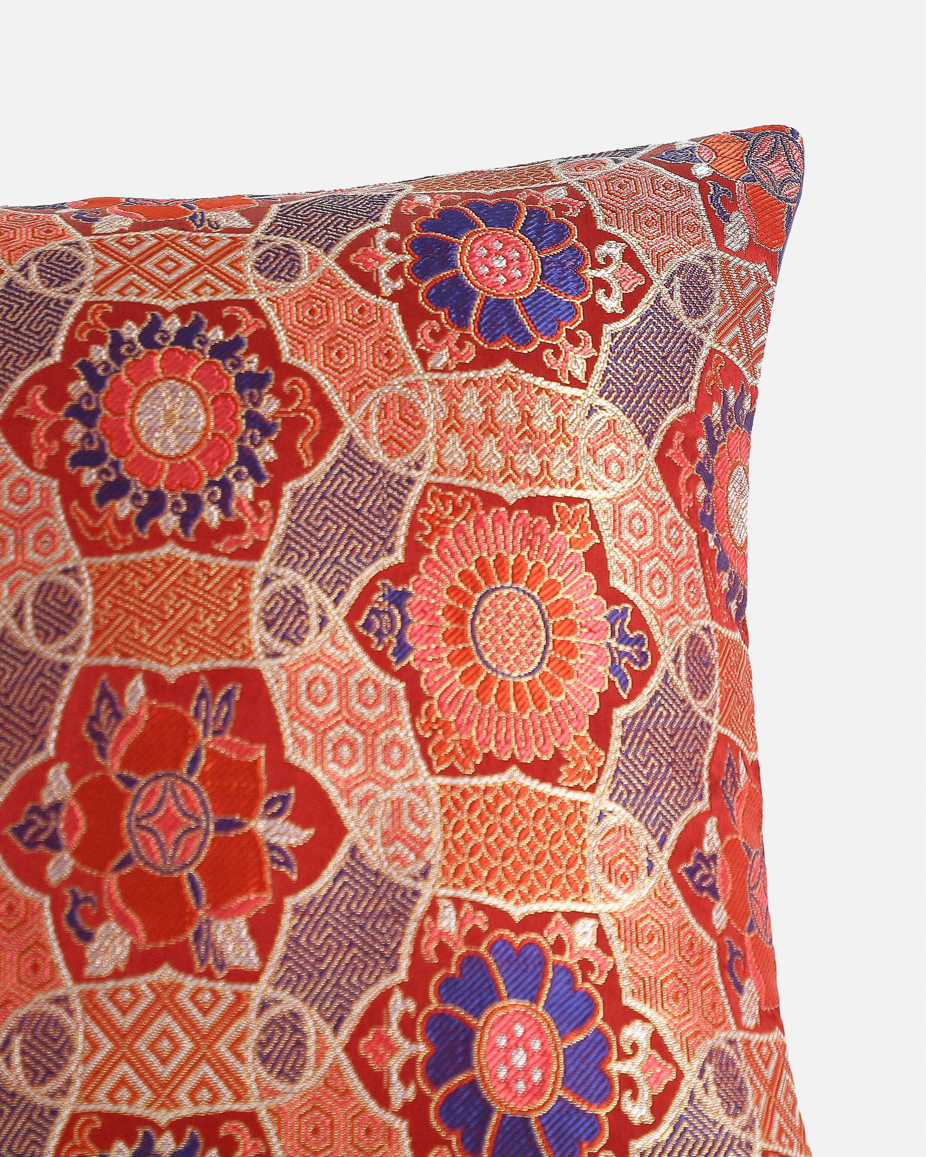 Melanea Banarasi Gyasar Silk Viscose Cushion Cover