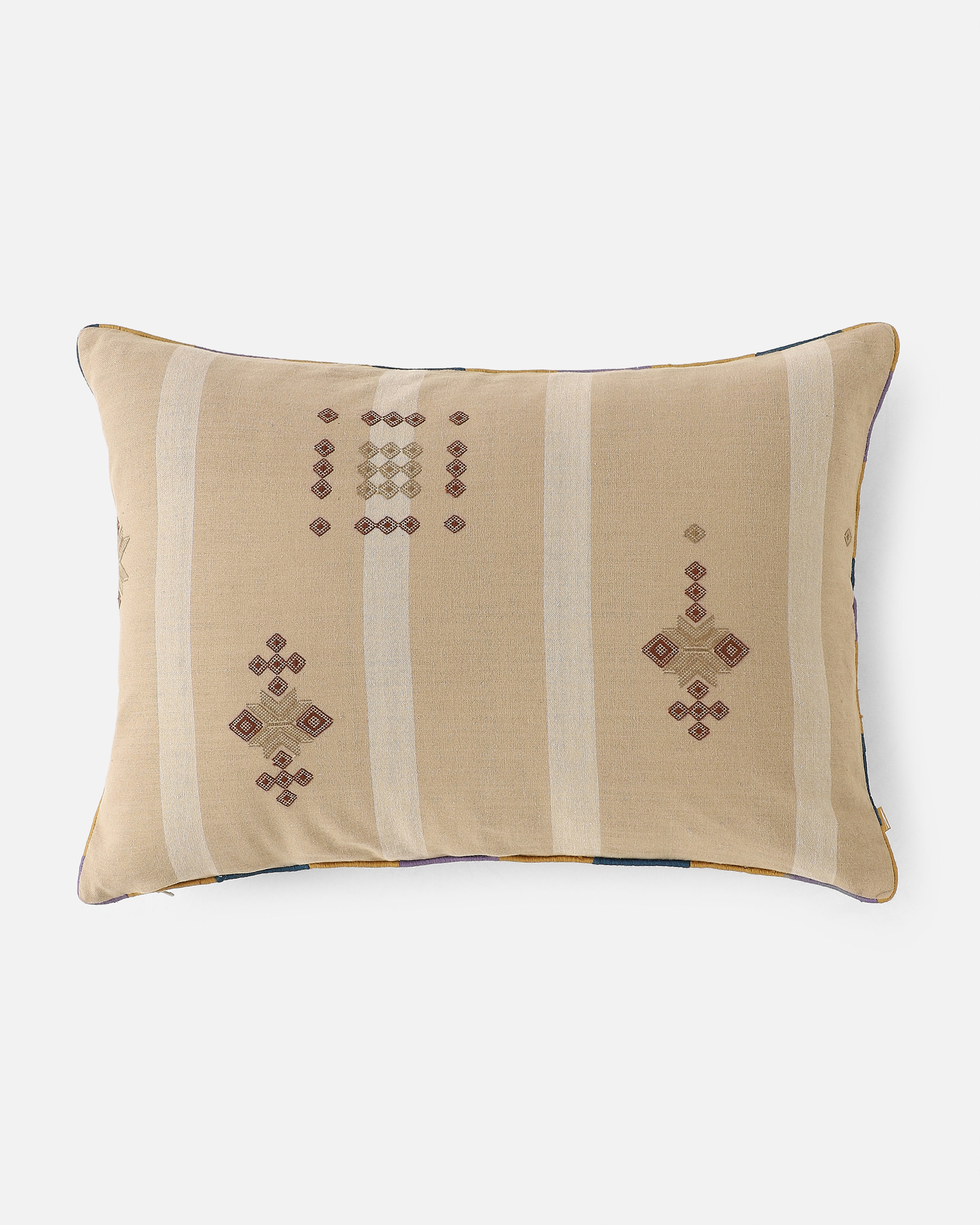 Roha Bhujodi Extra Weft Cotton Cushion Cover