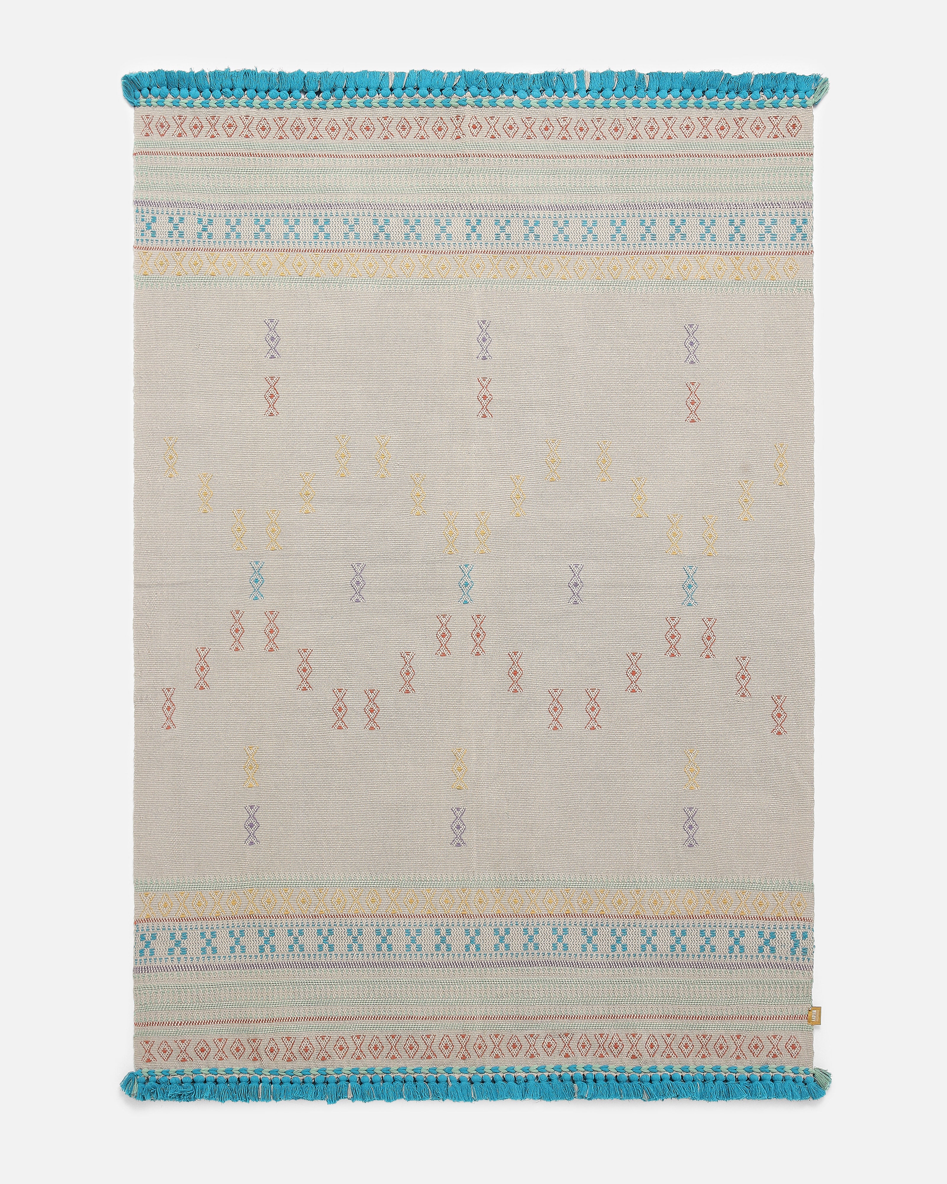 Manan Bhujodi Extra Weft Cotton Rug