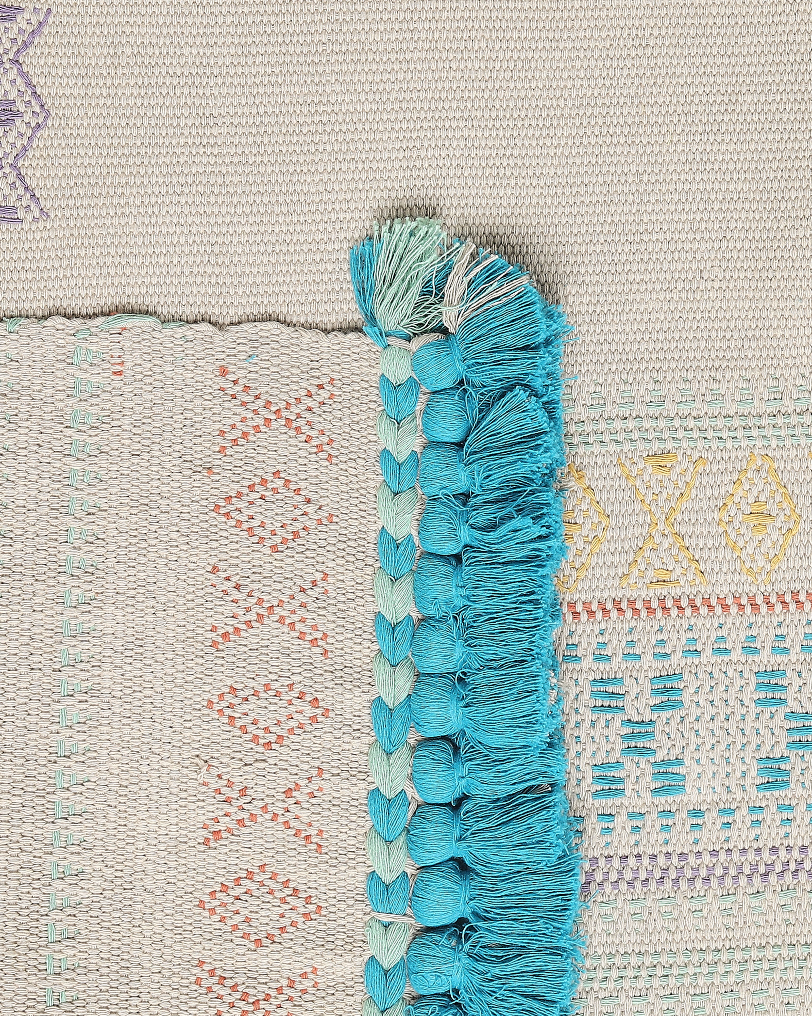 Manan Bhujodi Extra Weft Cotton Rug