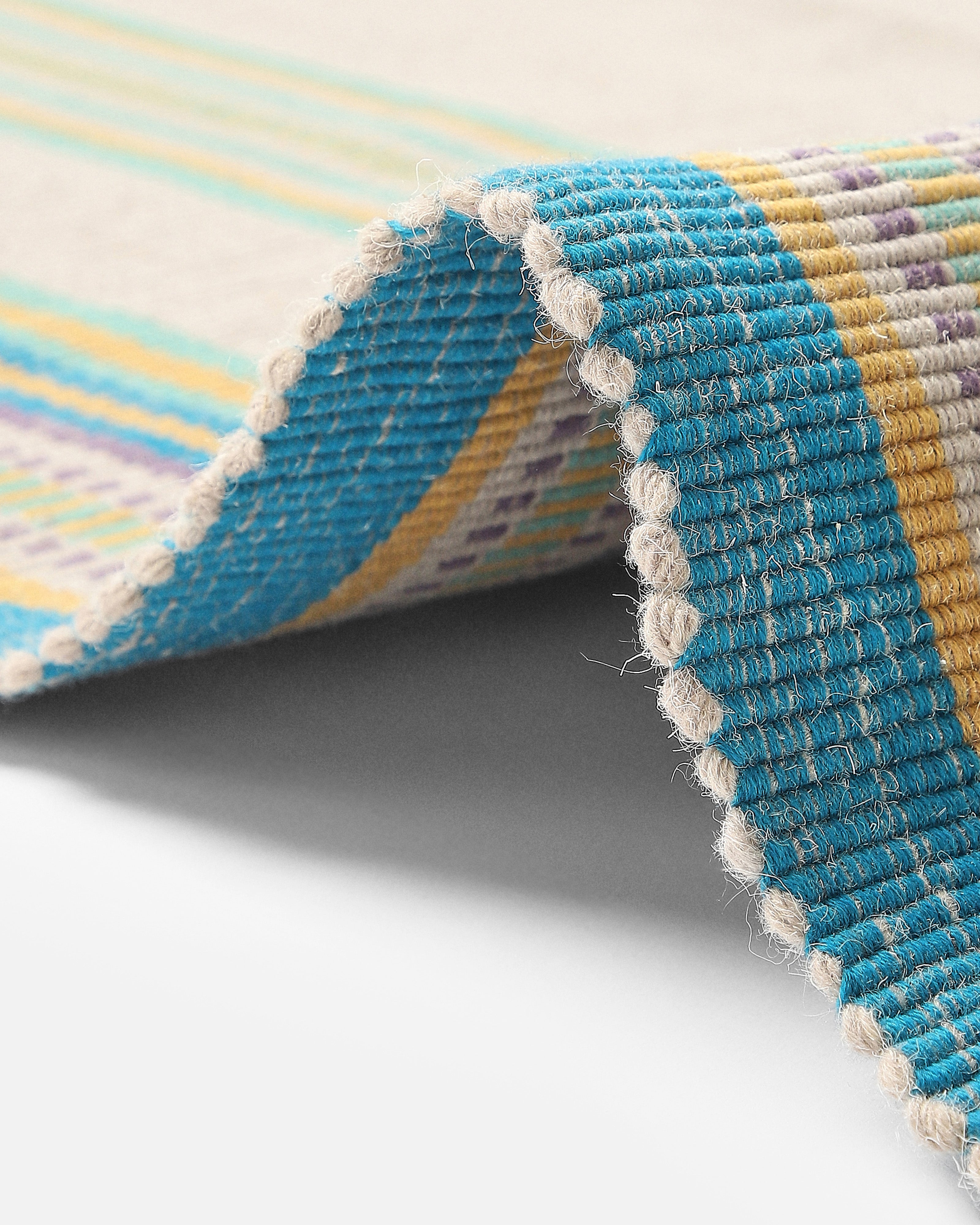 Dhara Bhujodi Extra Weft Woolen Rug