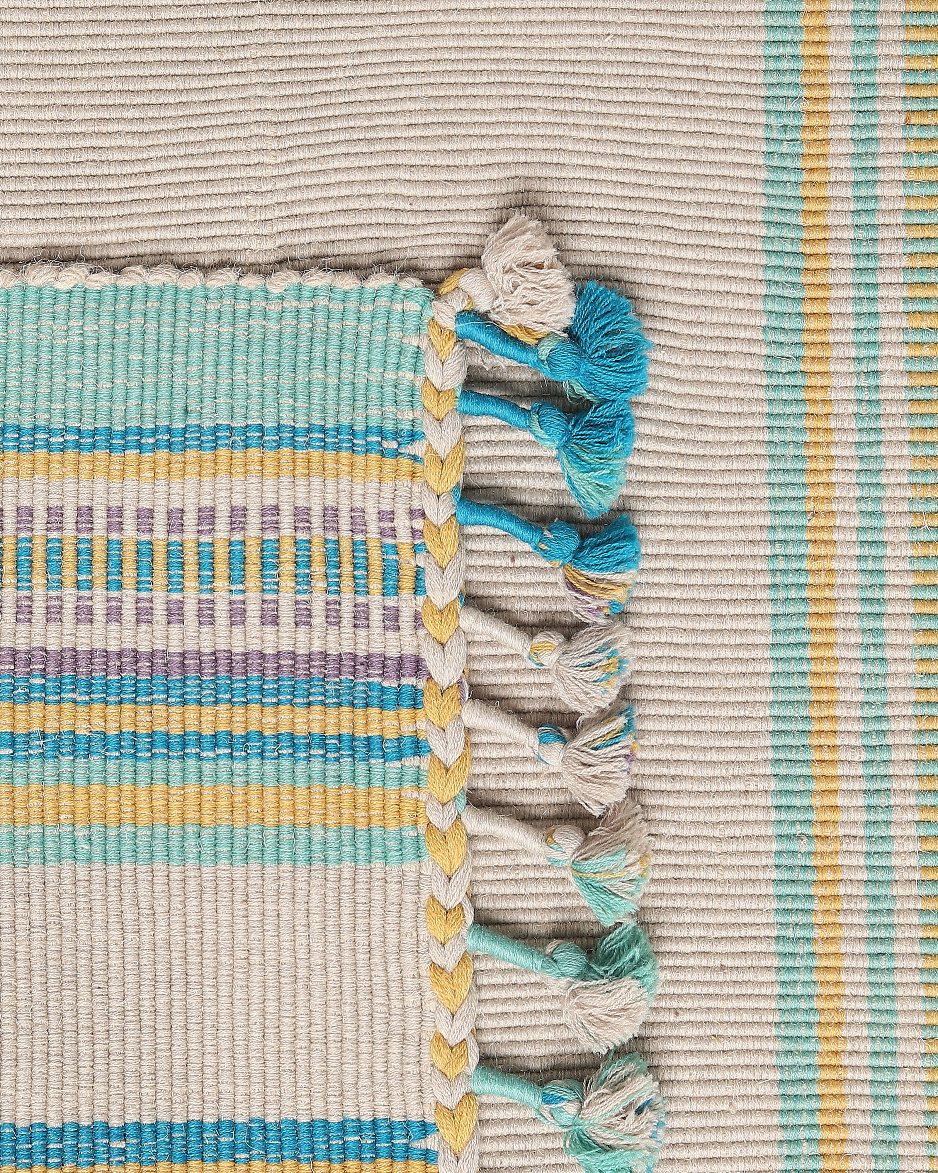 Dhara Bhujodi Extra Weft Woolen Rug