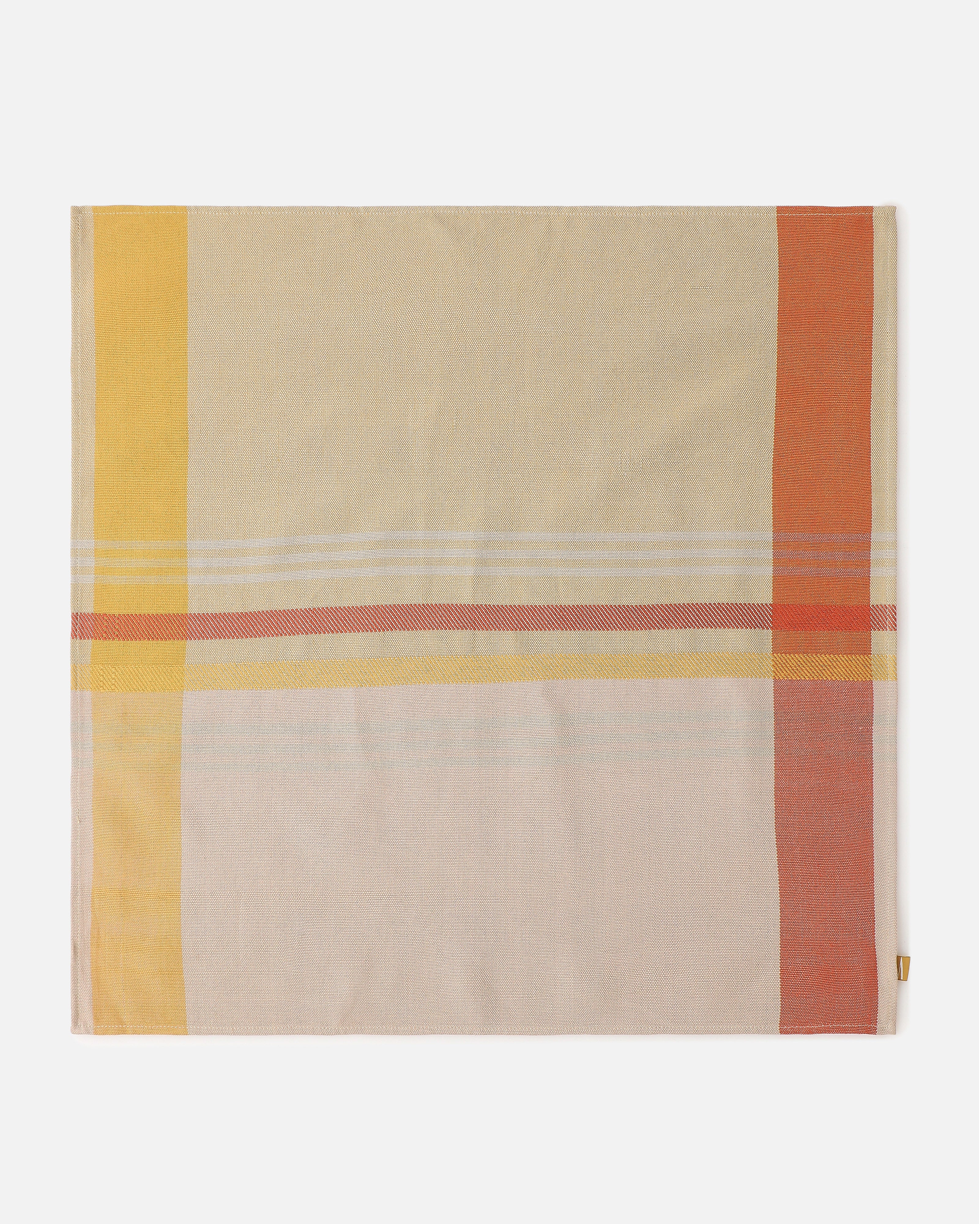 Saha Bhujodi Extra Weft Cotton Table Napkins | Set of 6