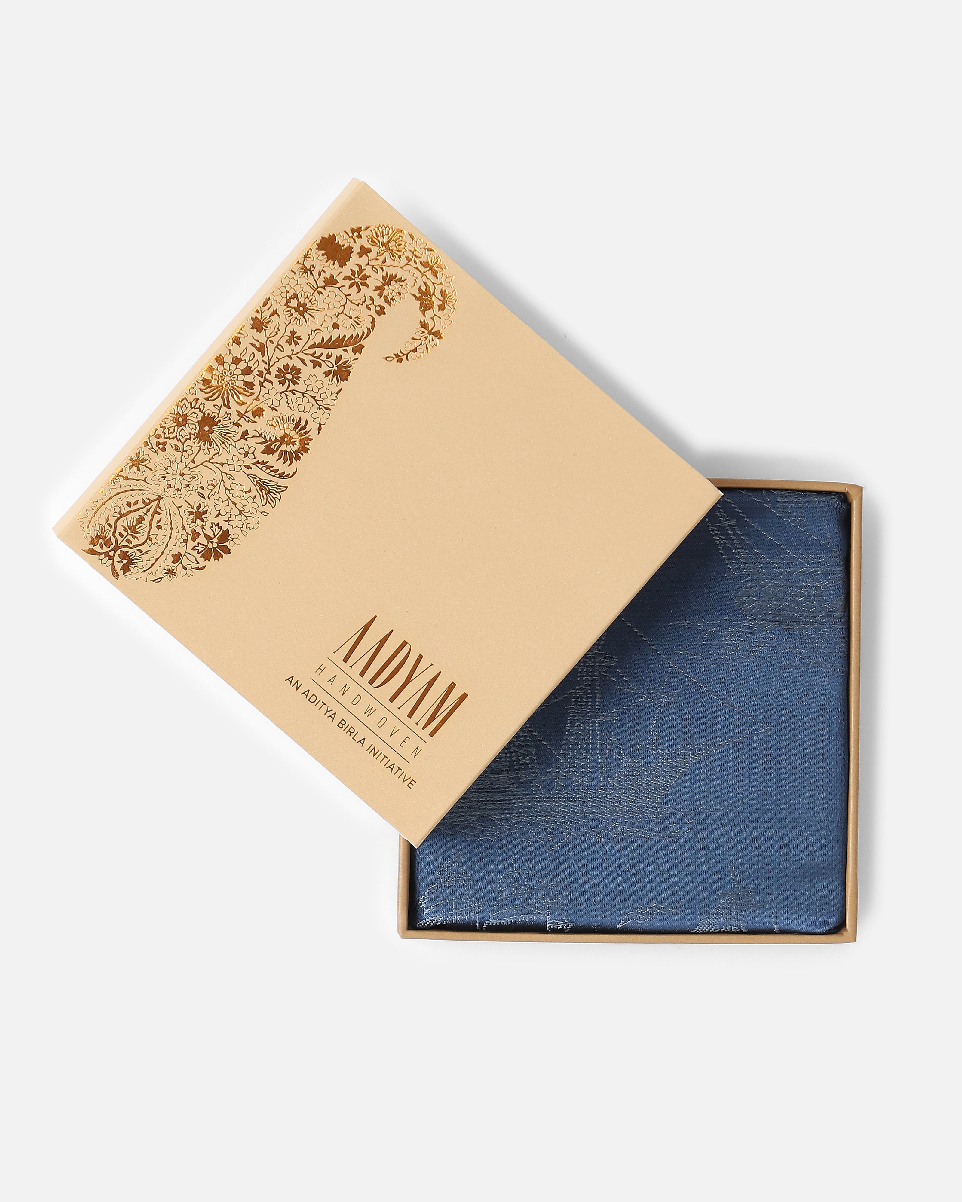 Kashti Banarasi Tanchoi Silk Pocket Square