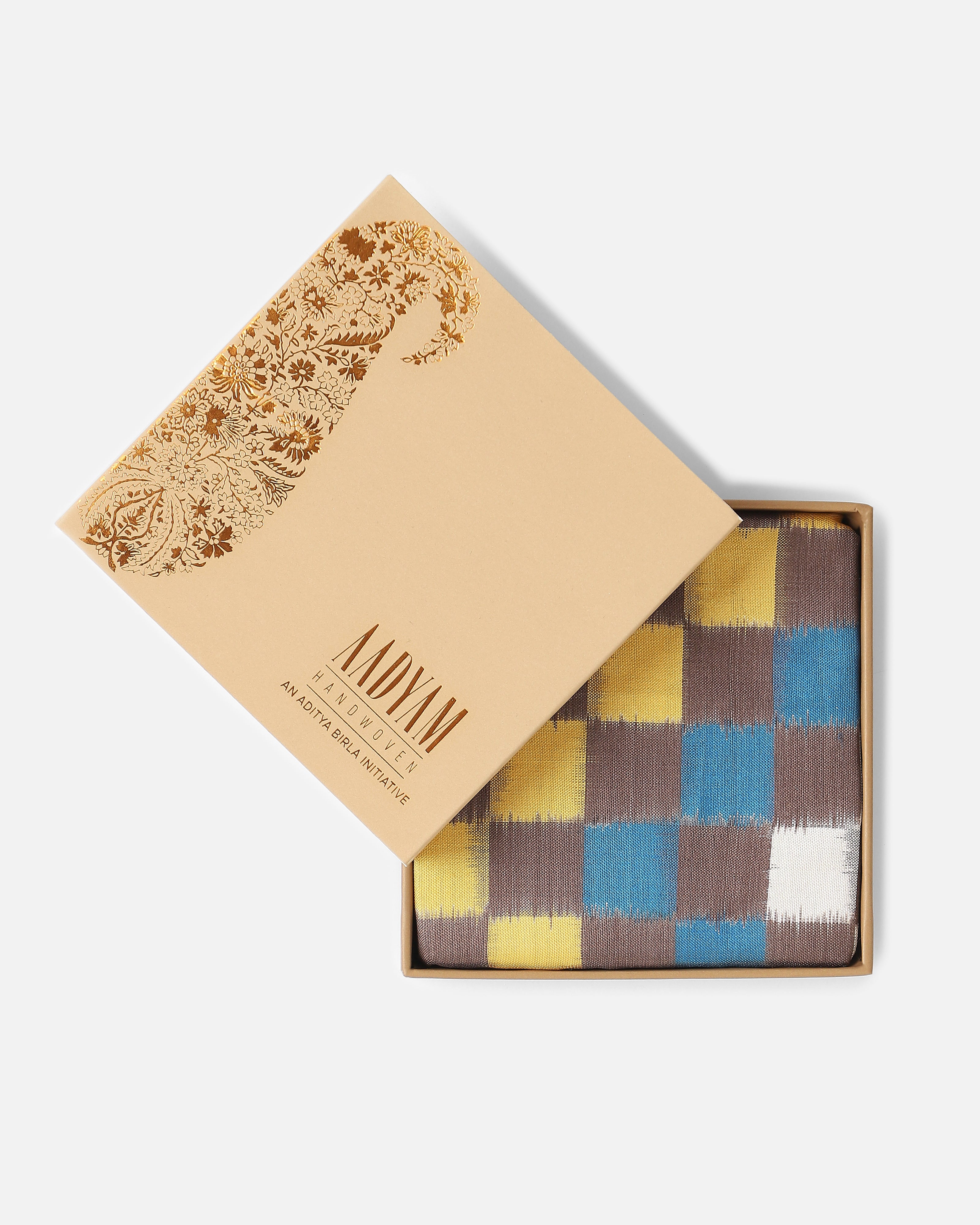 Sikandar Pochampally Double Ikat Silk Pocket Square