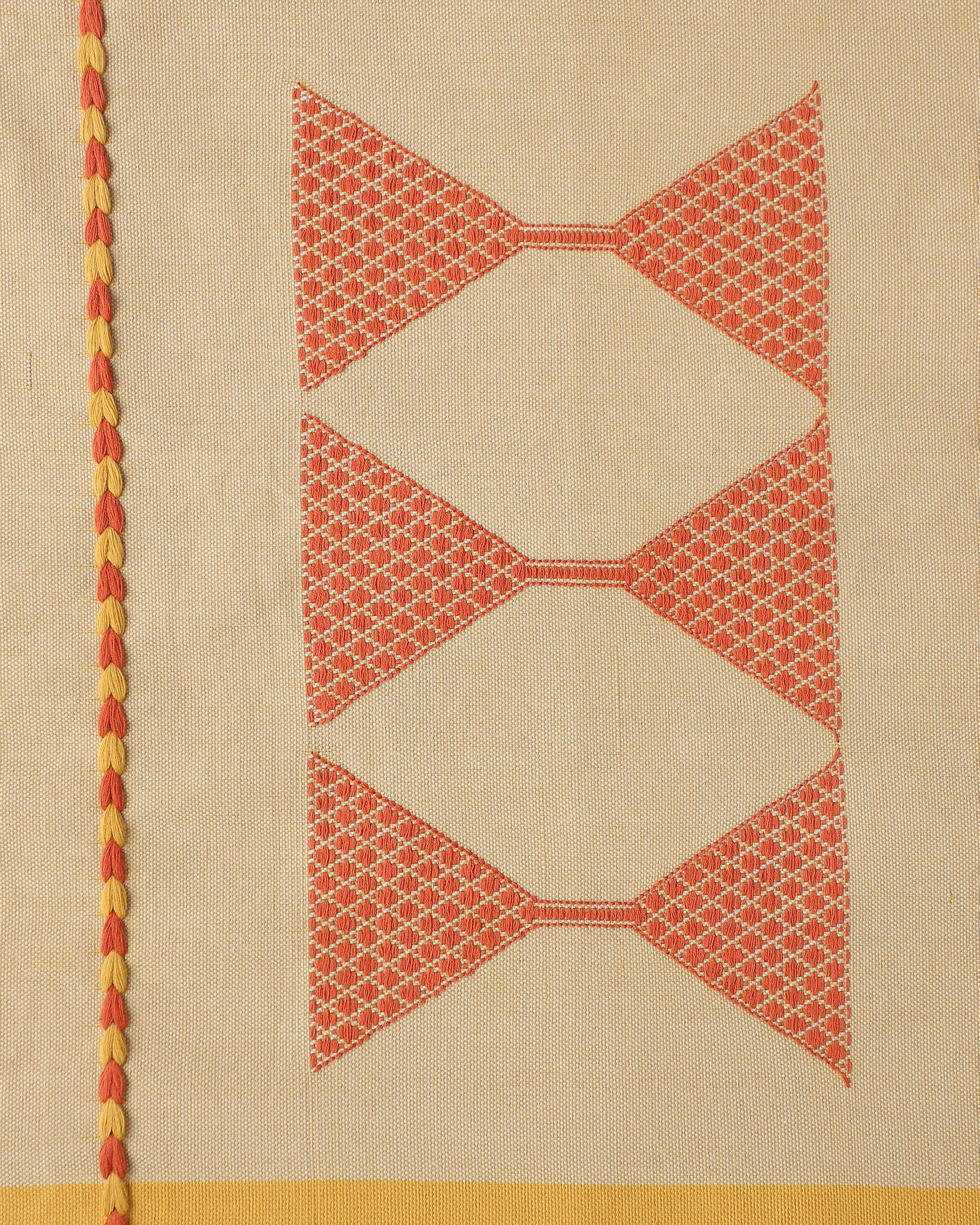 Som Bhujodi Extra Weft Cotton Table Runner