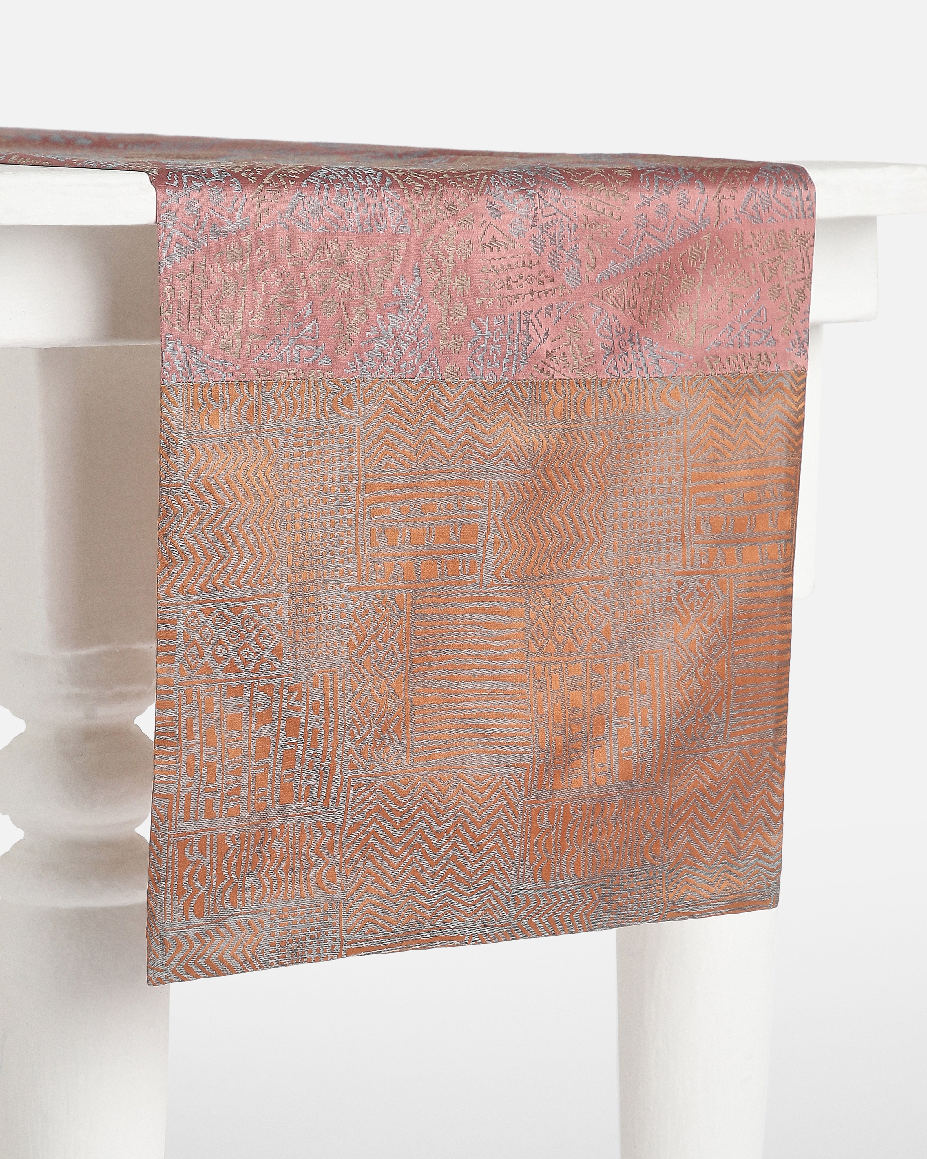 Pranav Banarasi Tanchoi Silk Table Runner