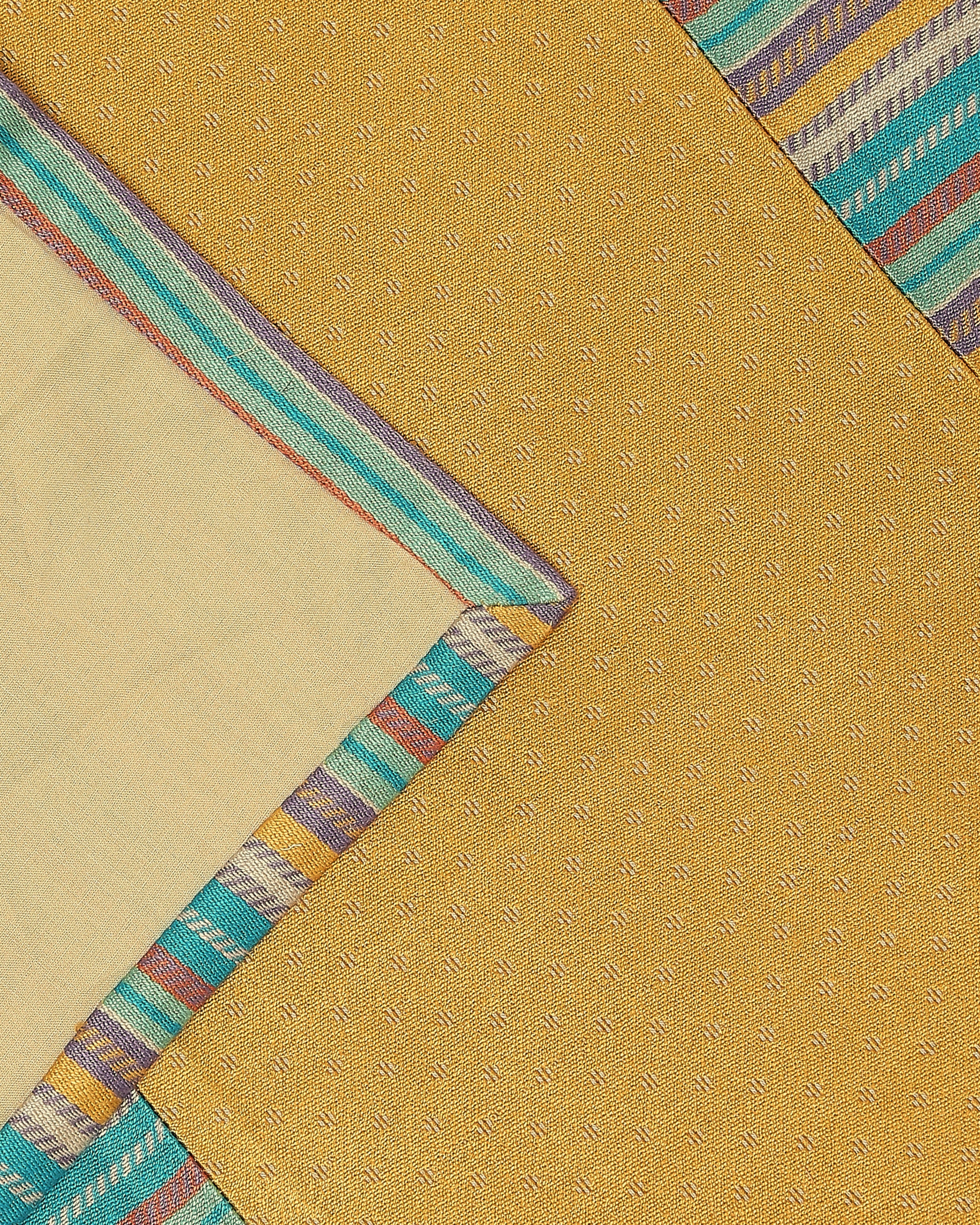 Chandi Banarasi Tanchoi Silk Table Runner