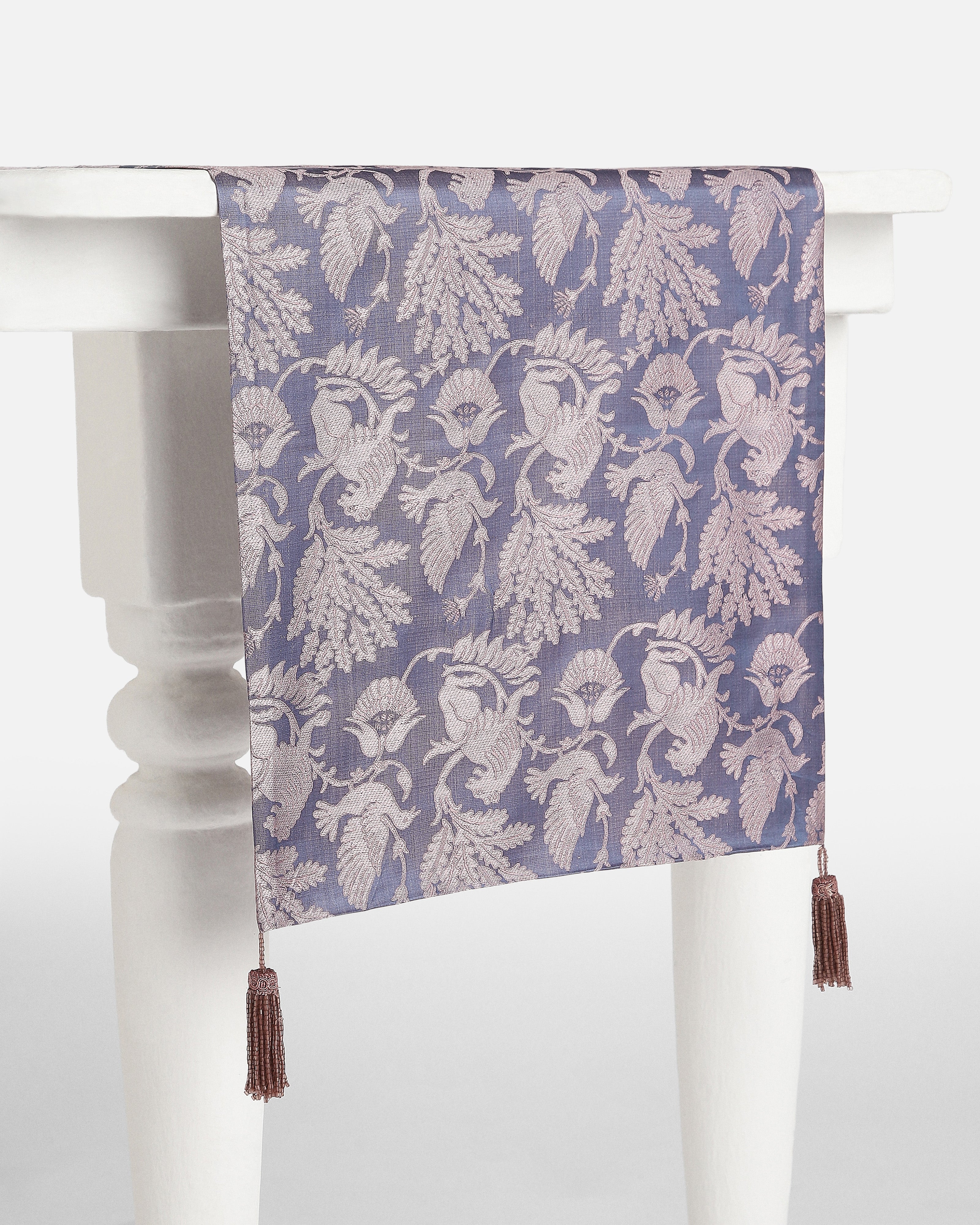 Eliana Runner Banarasi Brocade Silk Cotton Table Runner