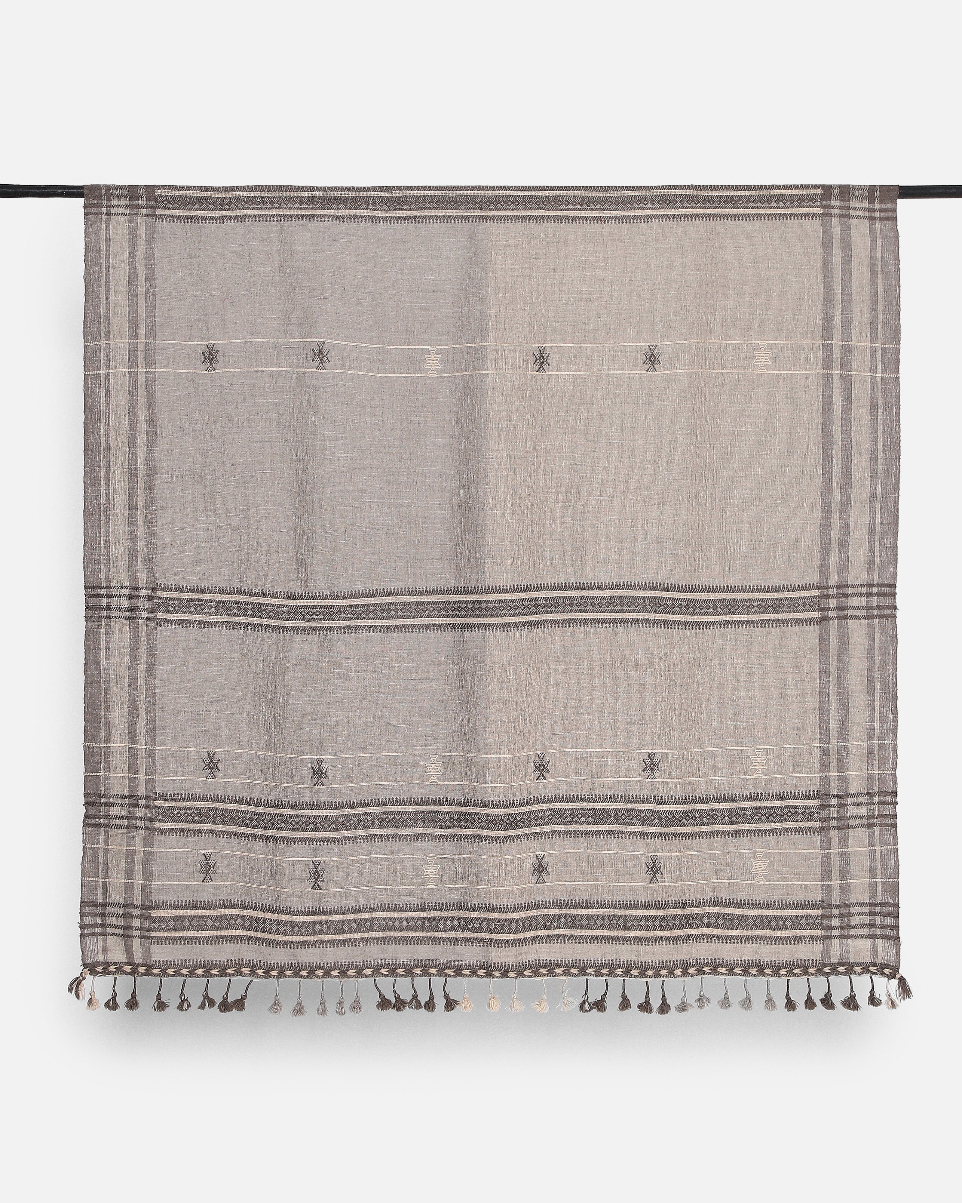 Jamli Bhujodi Extra Weft Woolen Throw