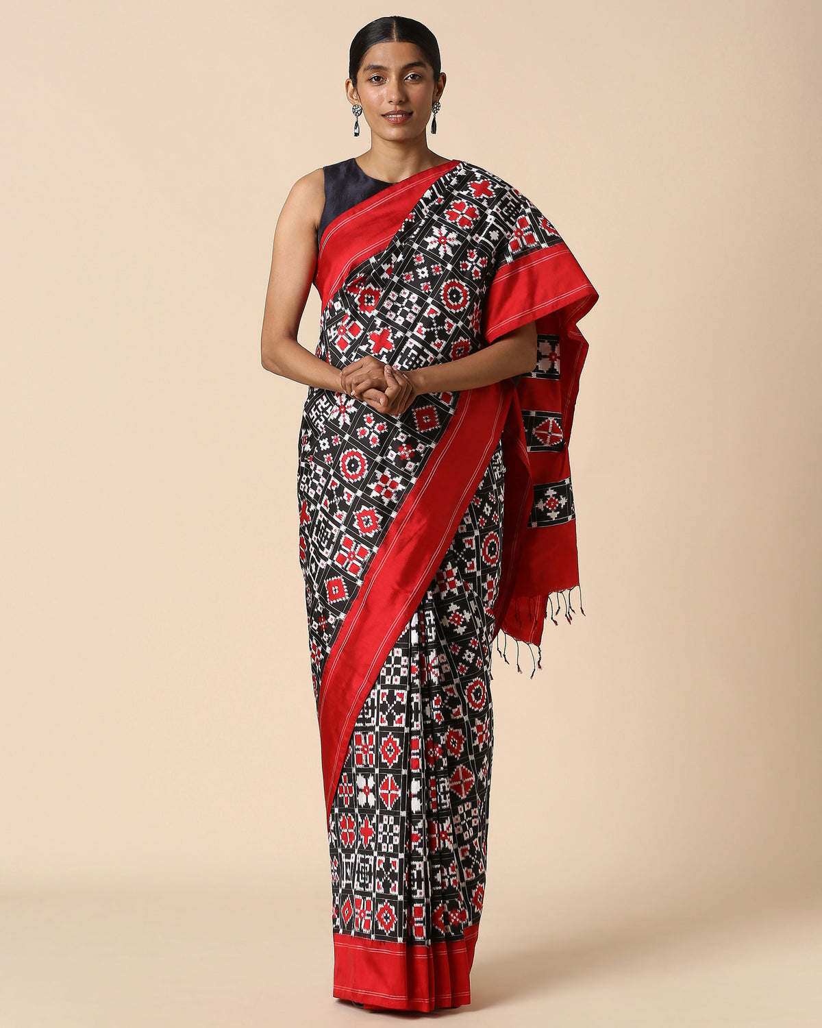 Aairah Pochampally Double Ikat Silk Saree