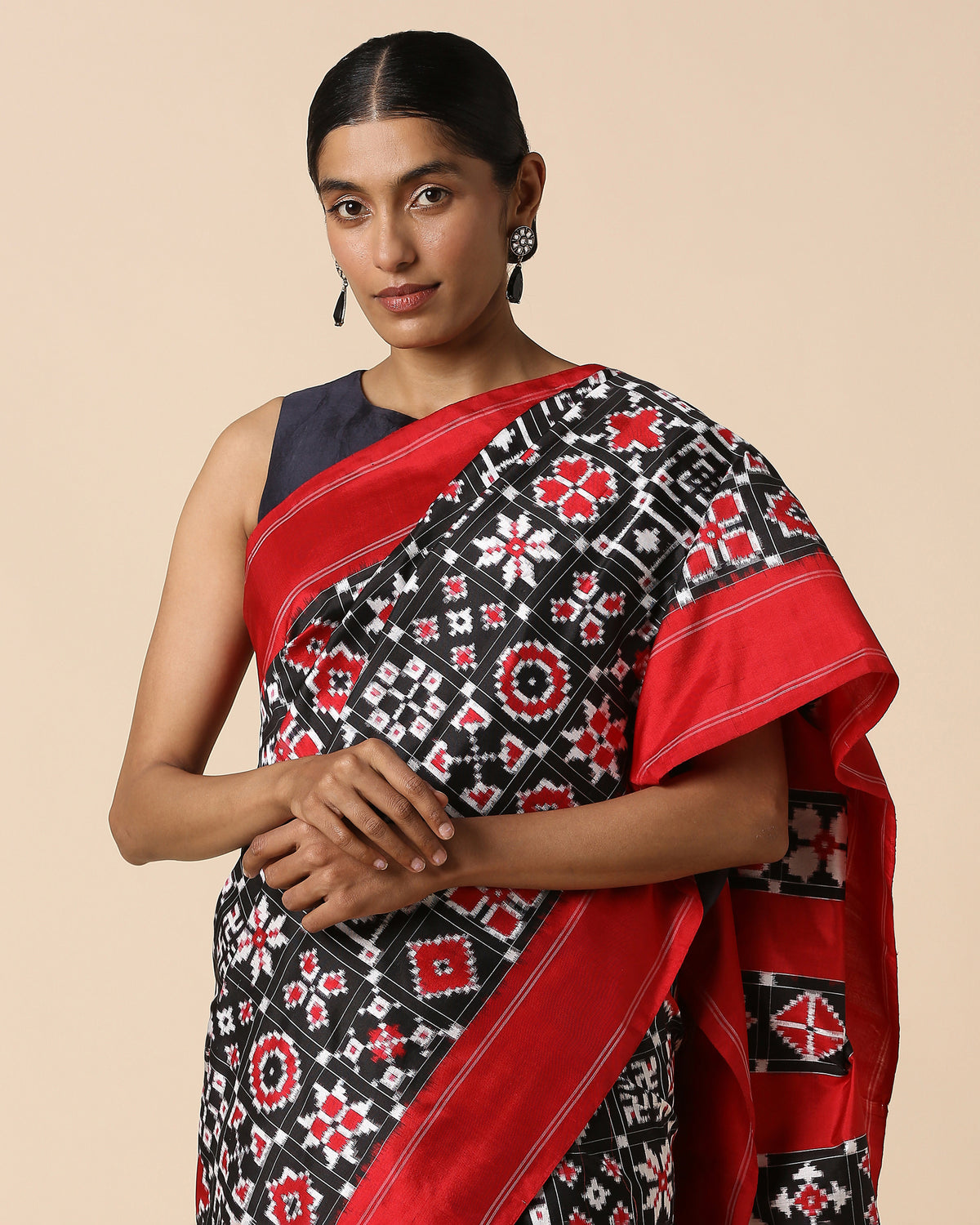 Aairah Pochampally Double Ikat Silk Saree