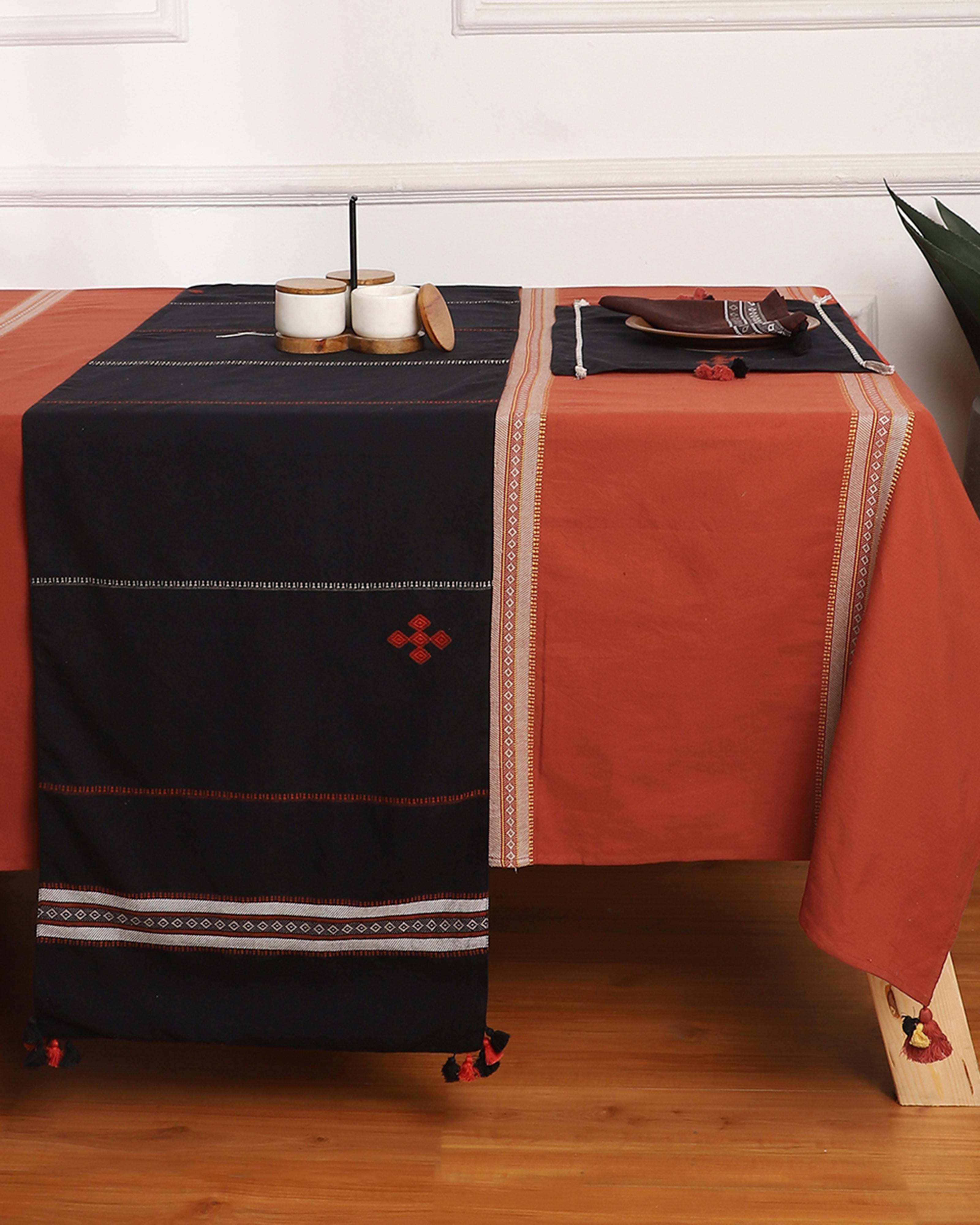 Adrija Extra Weft Cotton Table Cover