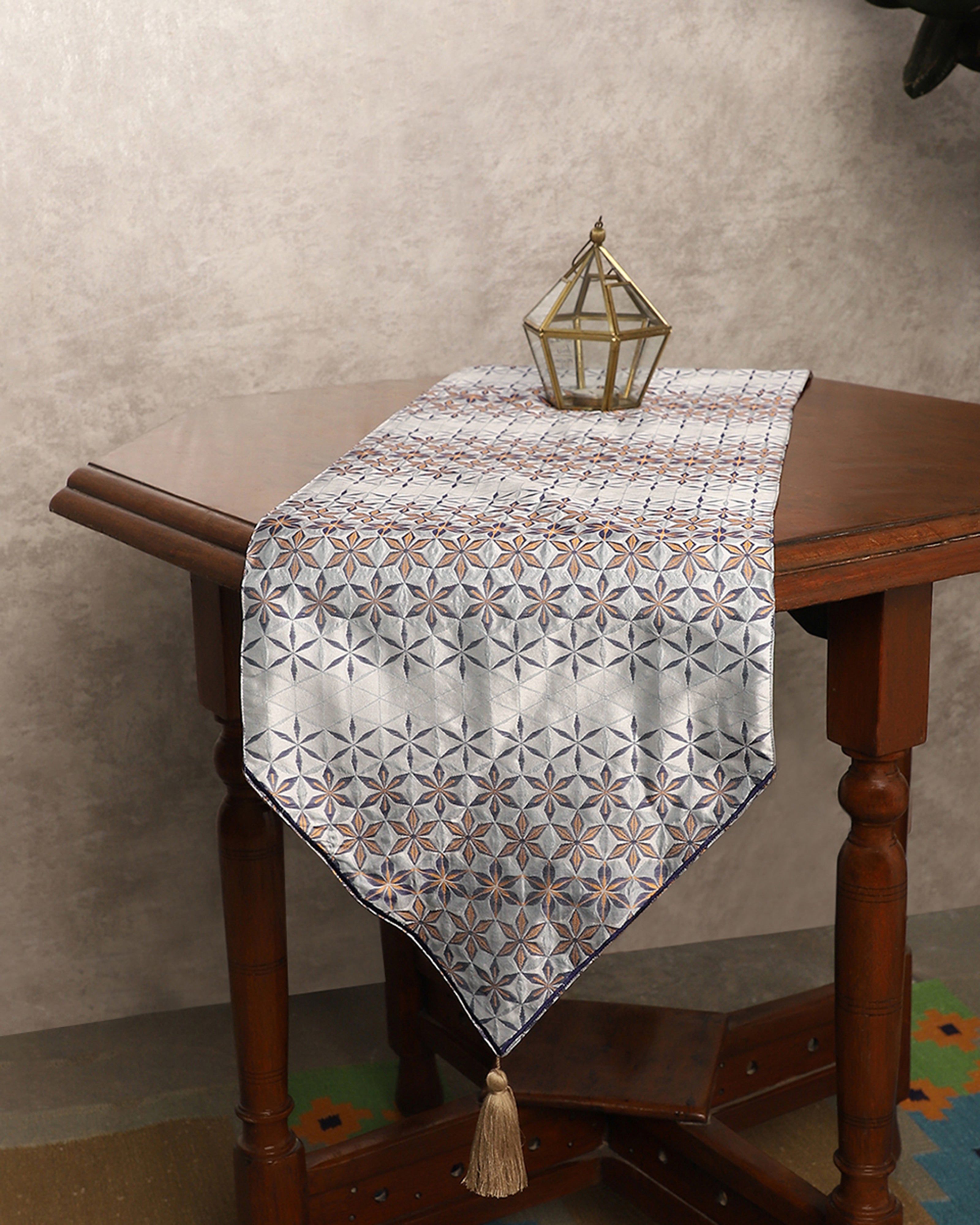 Kaleidoscope Powdi Silk Table Runner